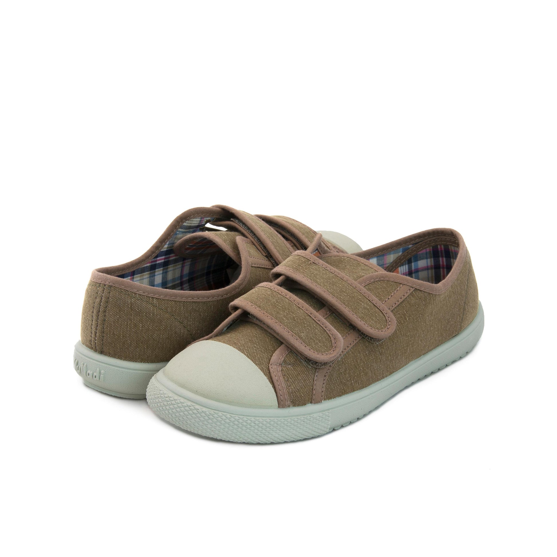 Zapatilla casual kaki con velcro 6300 de Vulladi - 6300-33-2.jpg