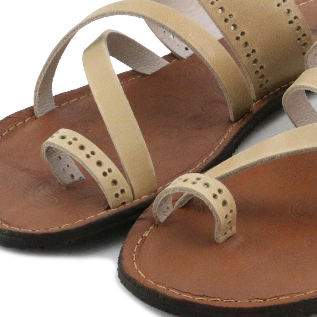 Sandalia plana beige oscuro MORANO de Jeromín - MORANO-0-6.jpg