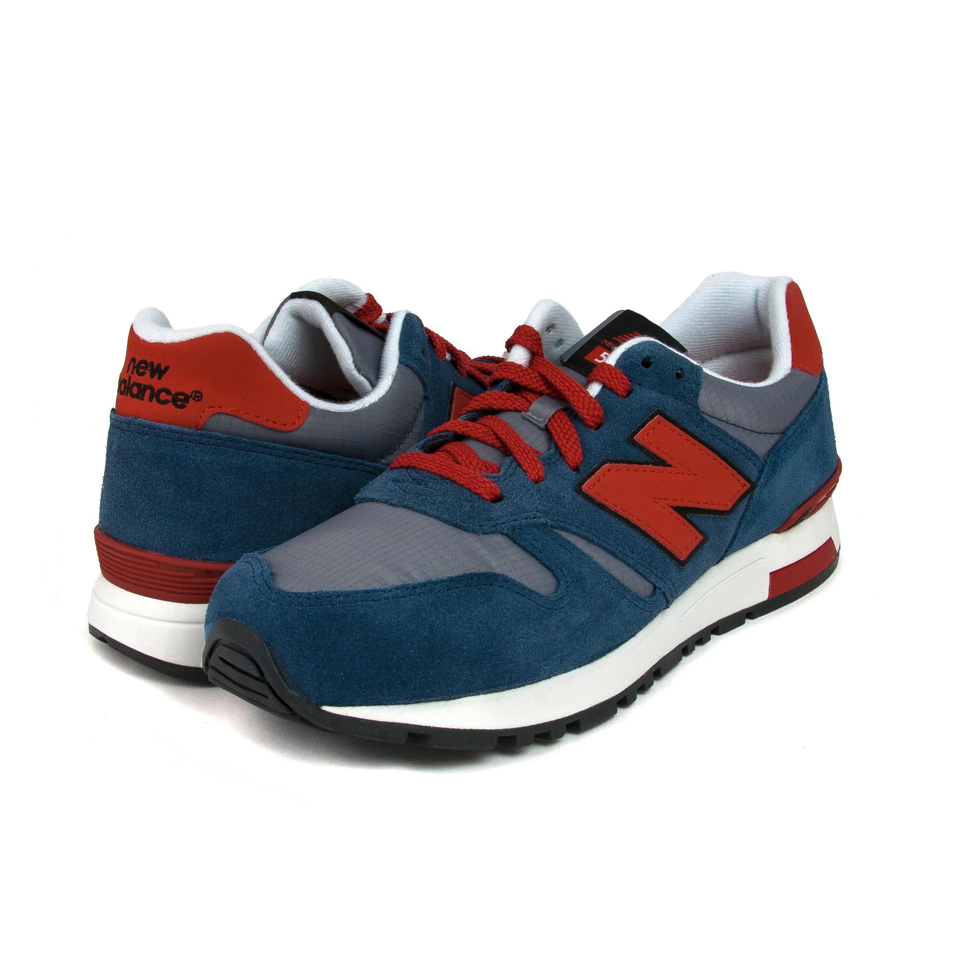 Deportiva azul jeans con cordón ML565 de New Balance - ML565-119-N-ROJA-2.jpg