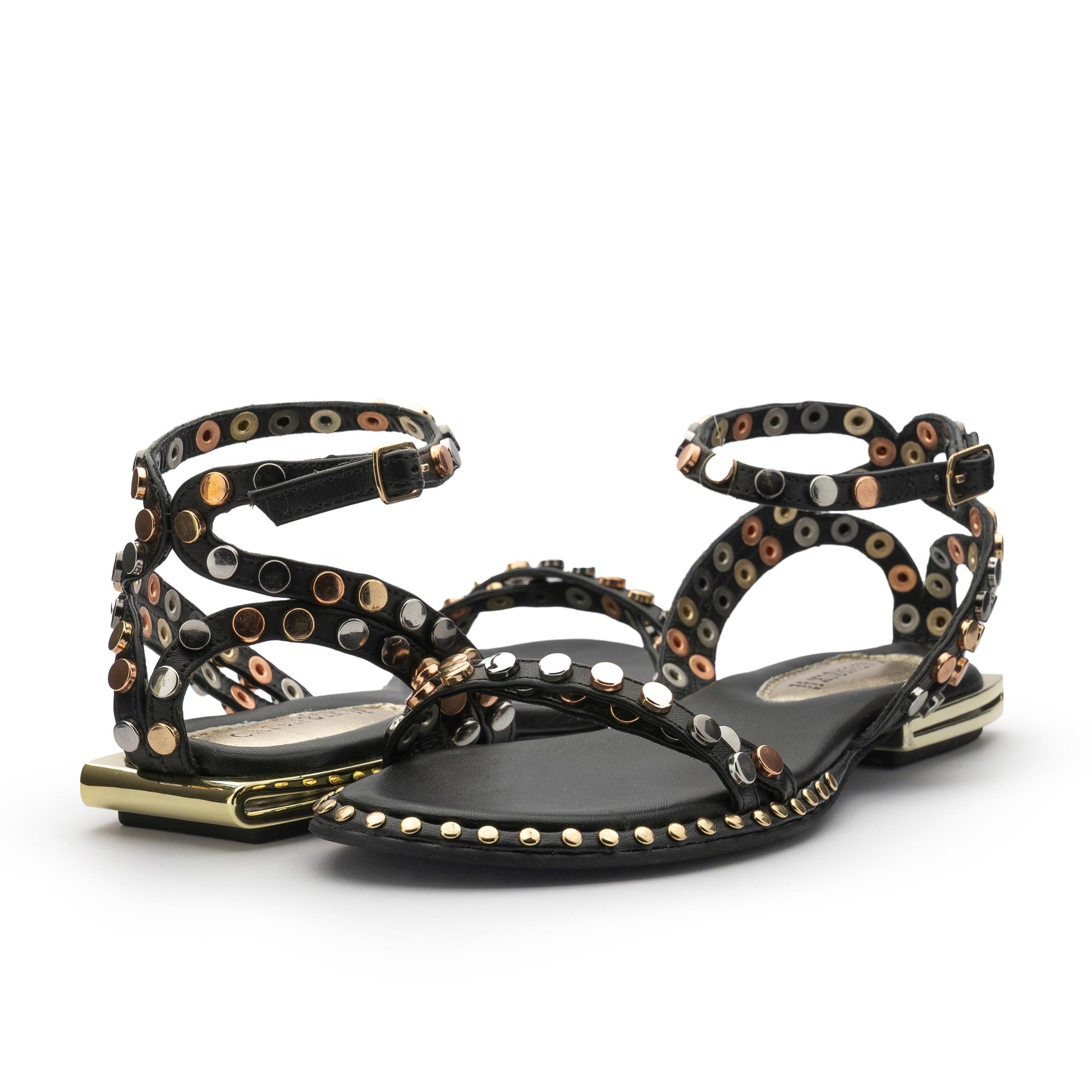 Sandalia plana negro con hebilla GF2101-351 Café Noir - GF2101-20-2.jpg