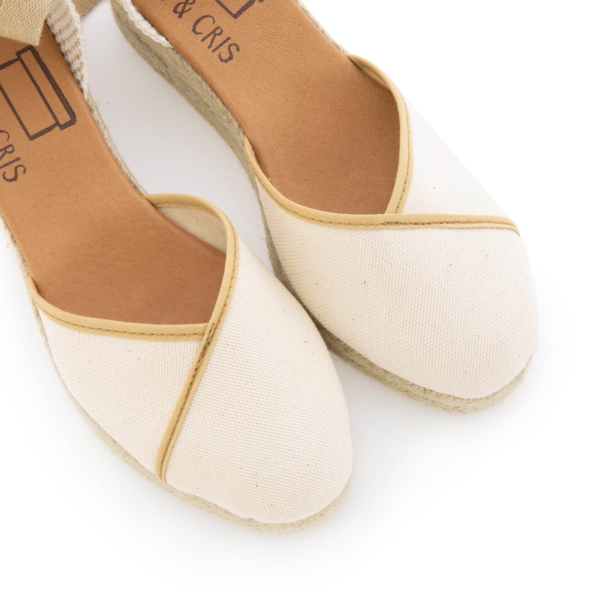 Cuña cerrada crudo/beige de cintas CRUCE Pepa&Cris - CRUCE-401-6.jpg