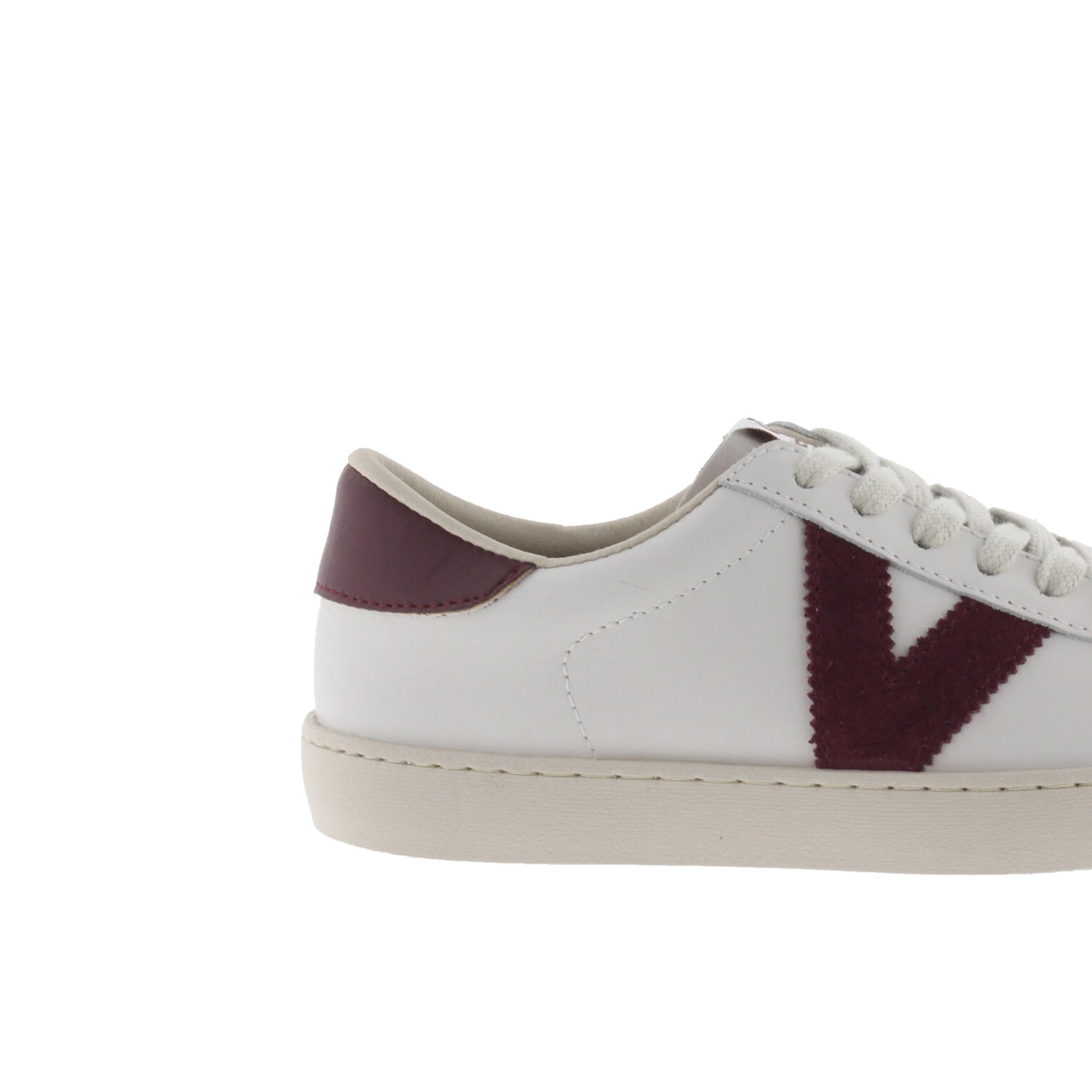 Sneaker blanco/burdeos con cordón 1126142 de Victoria - 1126142-384-5.jpg