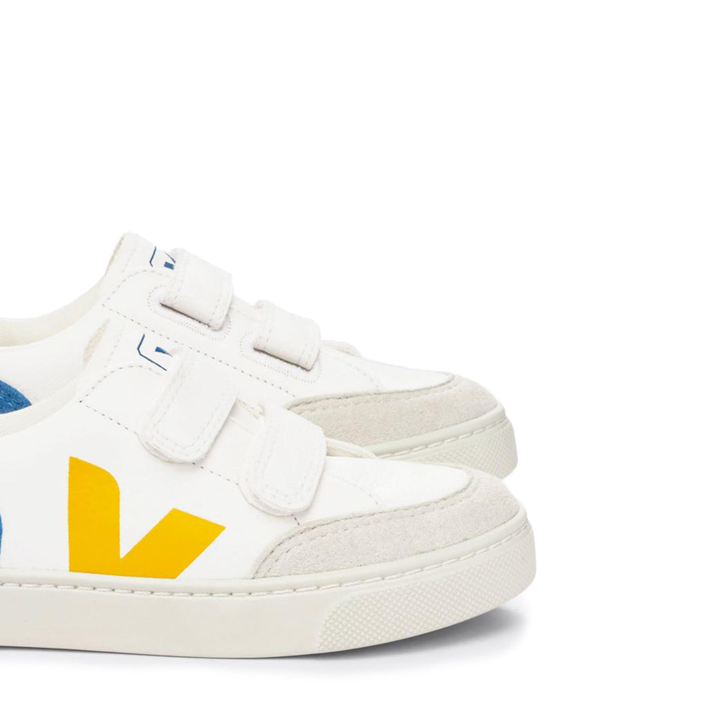 Deportiva blanco/amarillo/azul con velcro V12VEL Veja - V12VEL-498-6.jpg