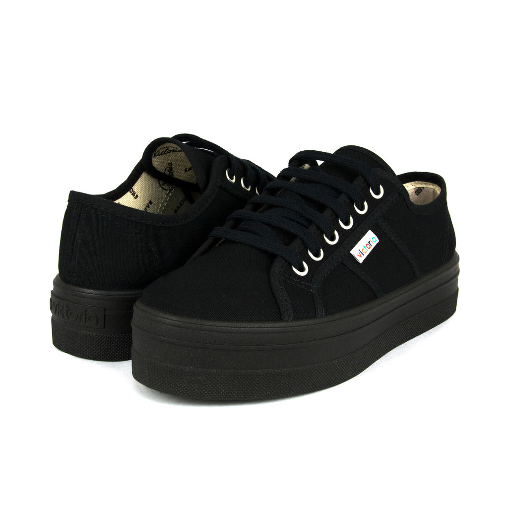 Zapatilla casual negro con cordón 9200 de Victoria - 09200-20-2.jpg