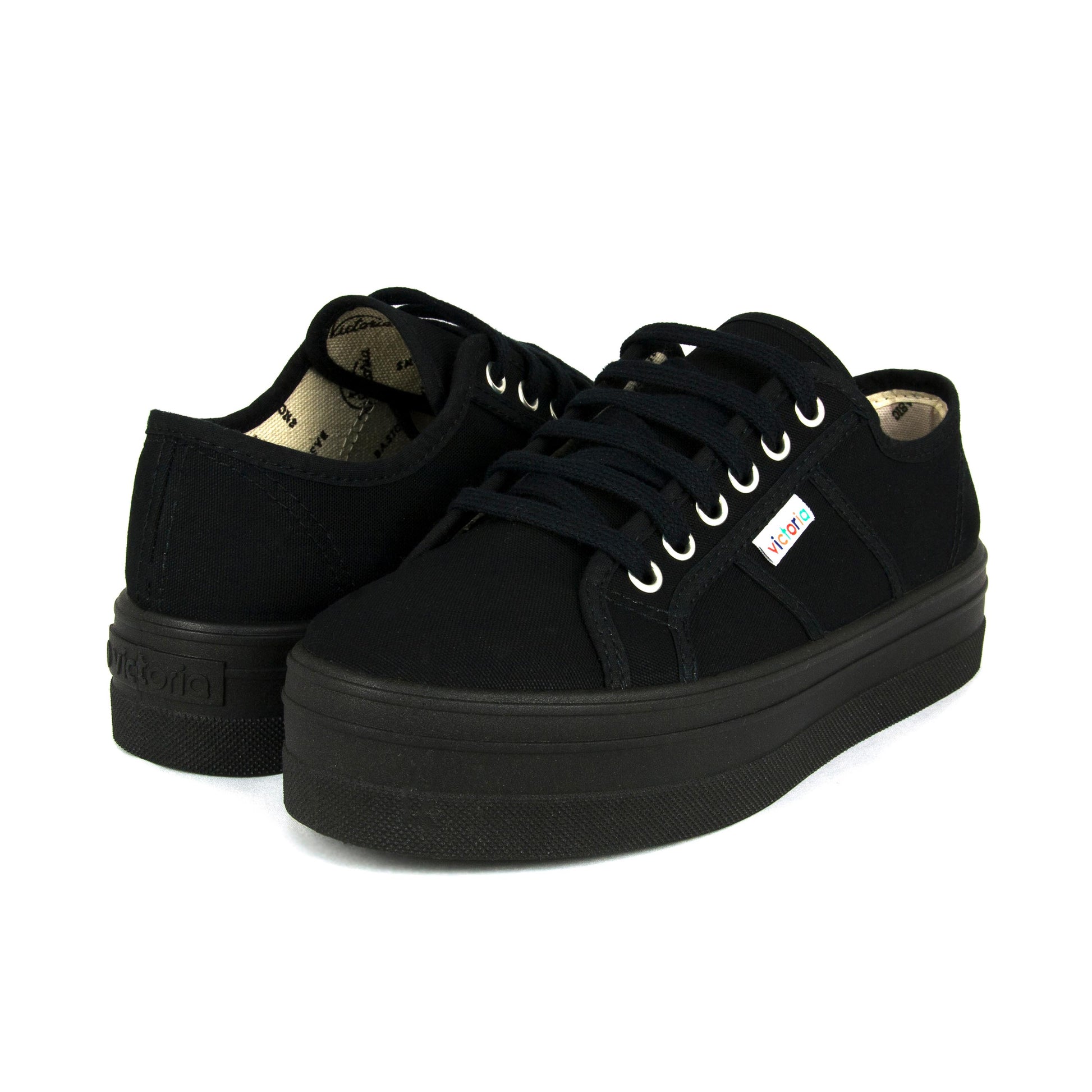 Zapatilla casual negro con cordón 9200 de Victoria - 09200-20-2.jpg