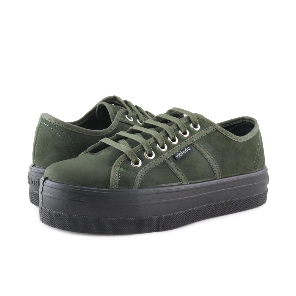 Zapatilla casual kaki con cordón 9205 de Victoria - 09205-33-2.jpg