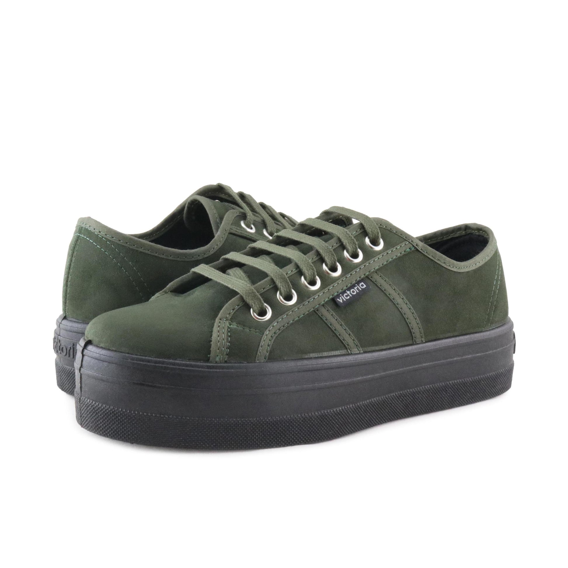 Zapatilla casual kaki con cordón 9205 de Victoria - 09205-33-2.jpg