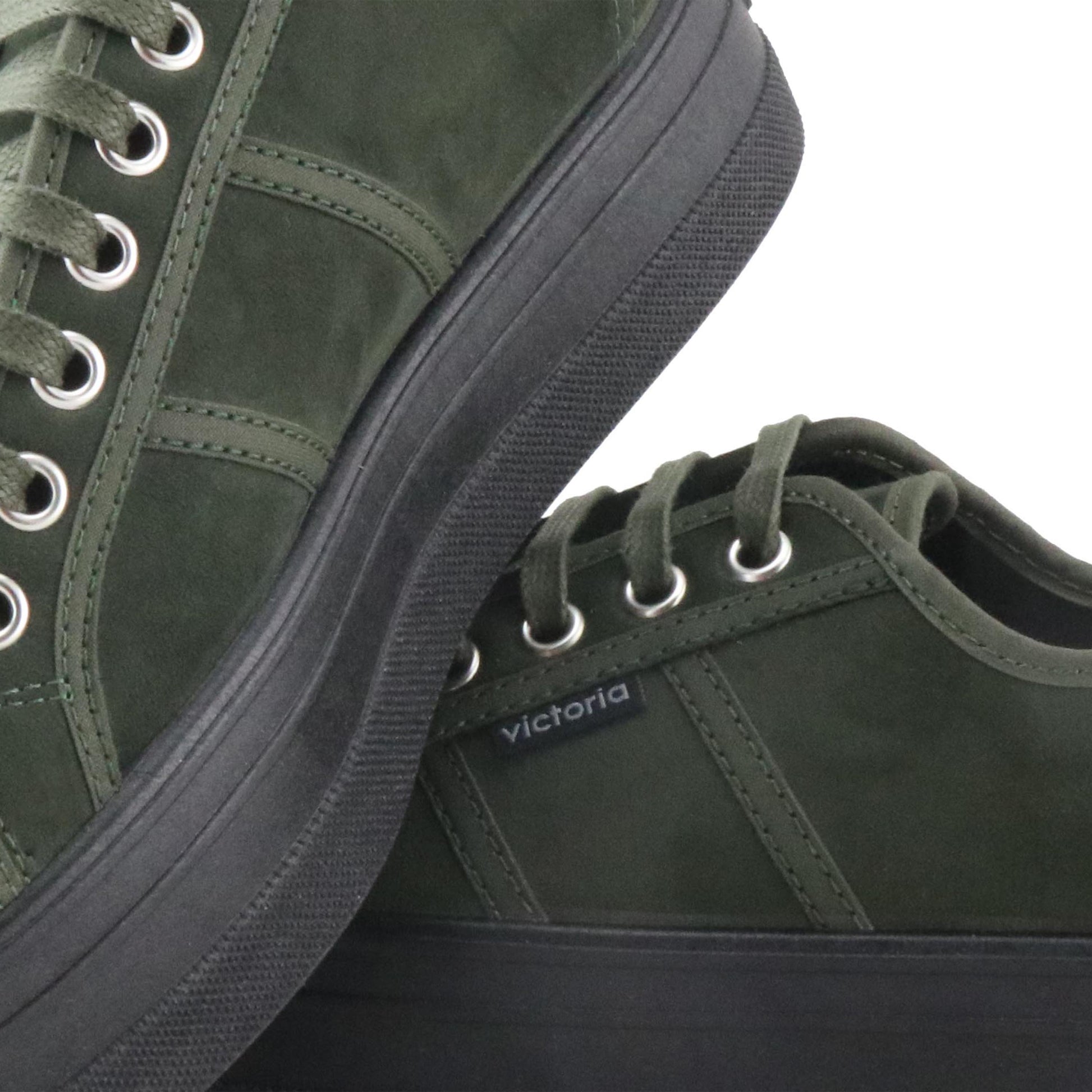 Zapatilla casual kaki con cordón 9205 de Victoria - 09205-33-6.jpg