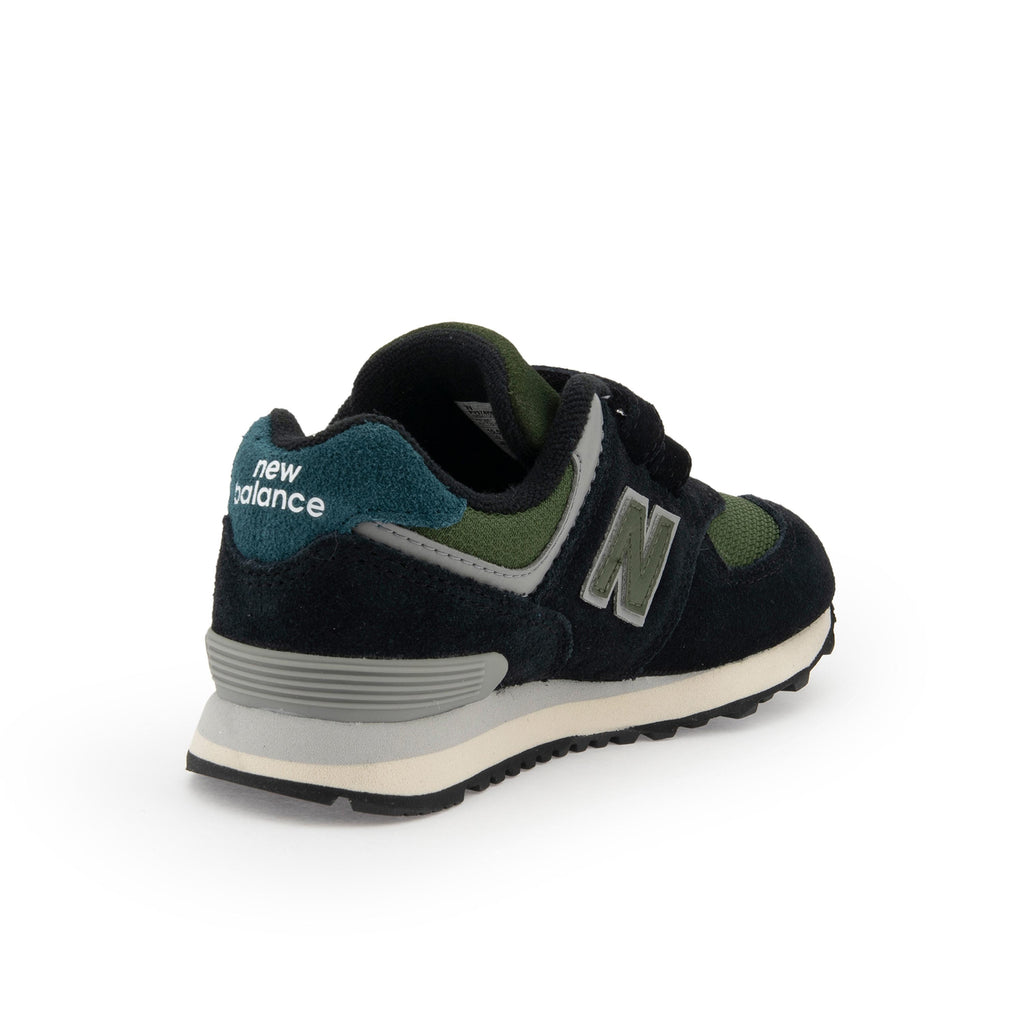 Deportiva negro/kaki con velcro PV574KBG de New Balance - PV574KBG-531-3.jpg