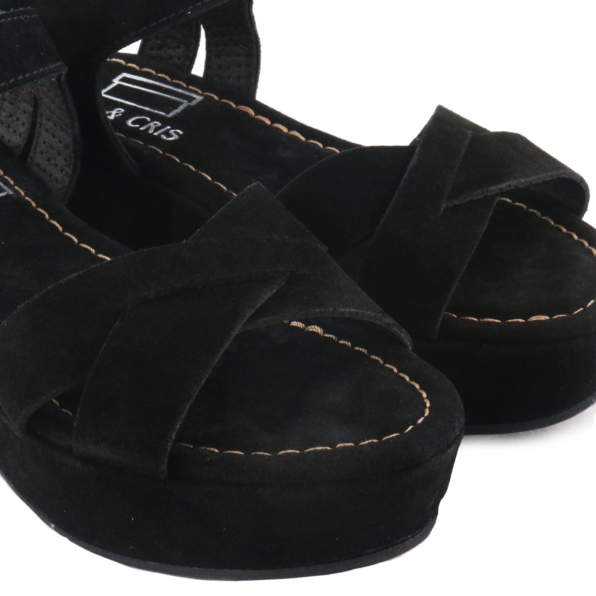 Sandalia de plataforma negro con hebilla LUXUCRUZ Jeromín - LUXUCRUZ-31-6.jpg