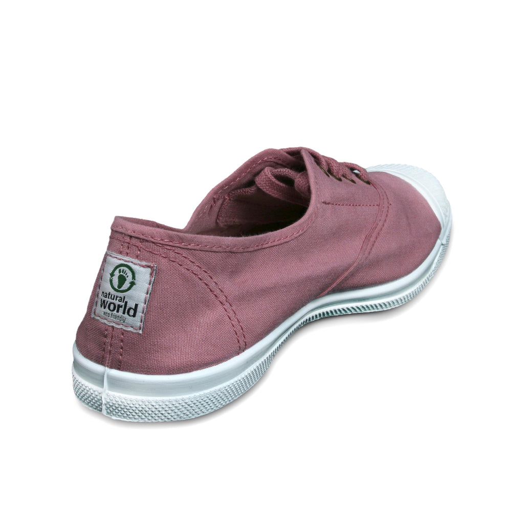 Zapatilla rosa con cordón y elástico LONA102 Natural World - LONA102-10-3.jpg