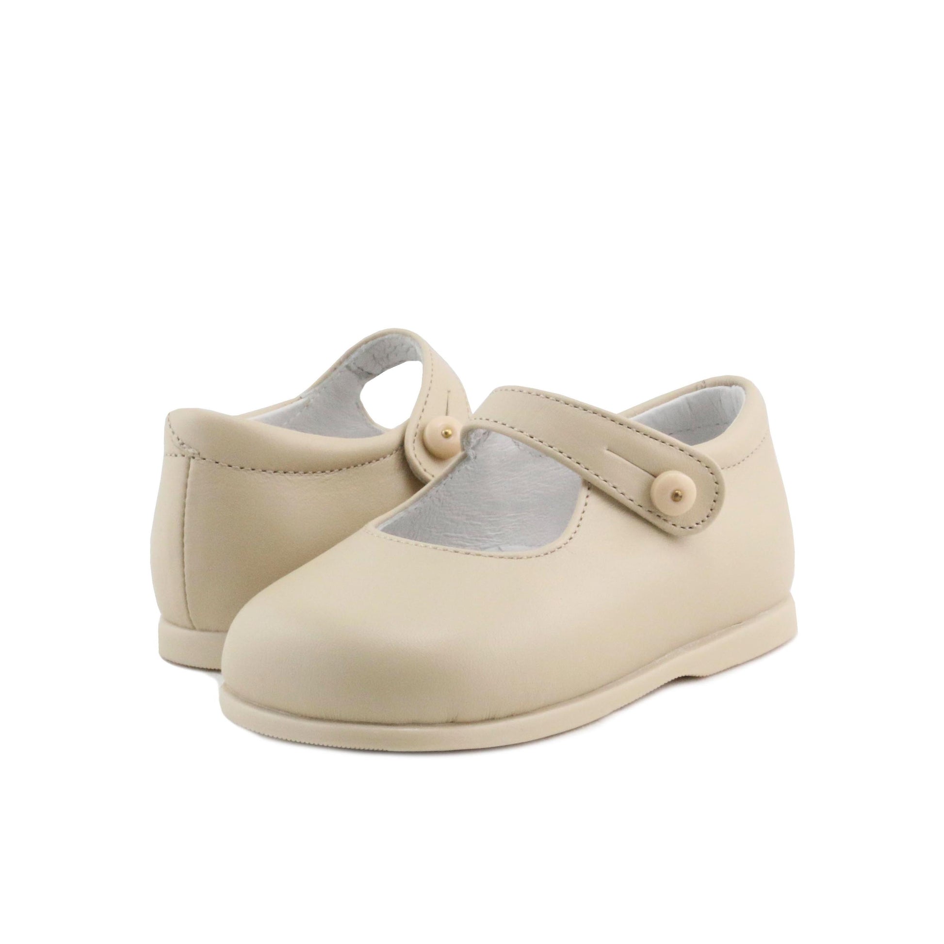 Mercedita beige oscuro con botón 10311 de Jeromín - 10311-0-2.jpg