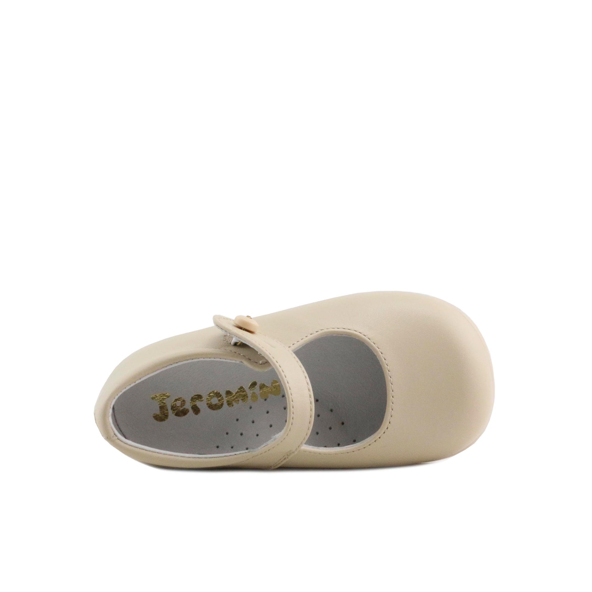 Mercedita beige oscuro con botón 10311 de Jeromín - 10311-0-5.jpg