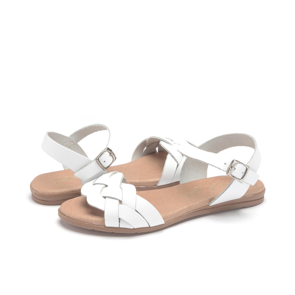 Sandalia plana blanco con hebilla 1041 de Pepa & Cris - 1041-30-2.jpg