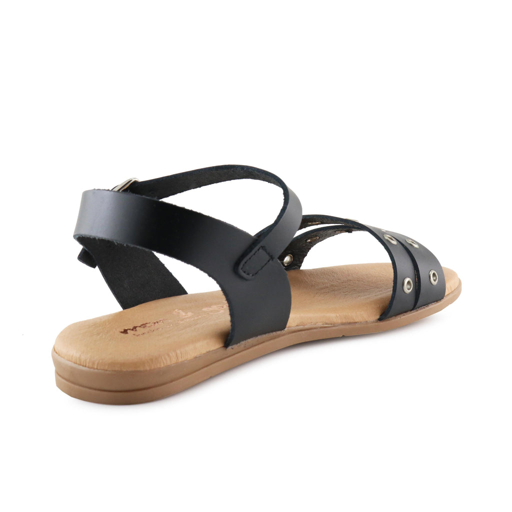 Sandalia plana negro con hebilla 1071 de Pepa & Cris - 1071-20-3.jpg