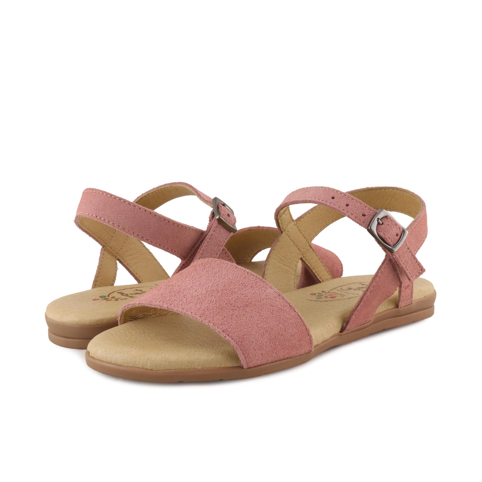 Sandalia plana ante rosa con hebilla 1079 Pepa&Cris - 1079-97-2.jpg