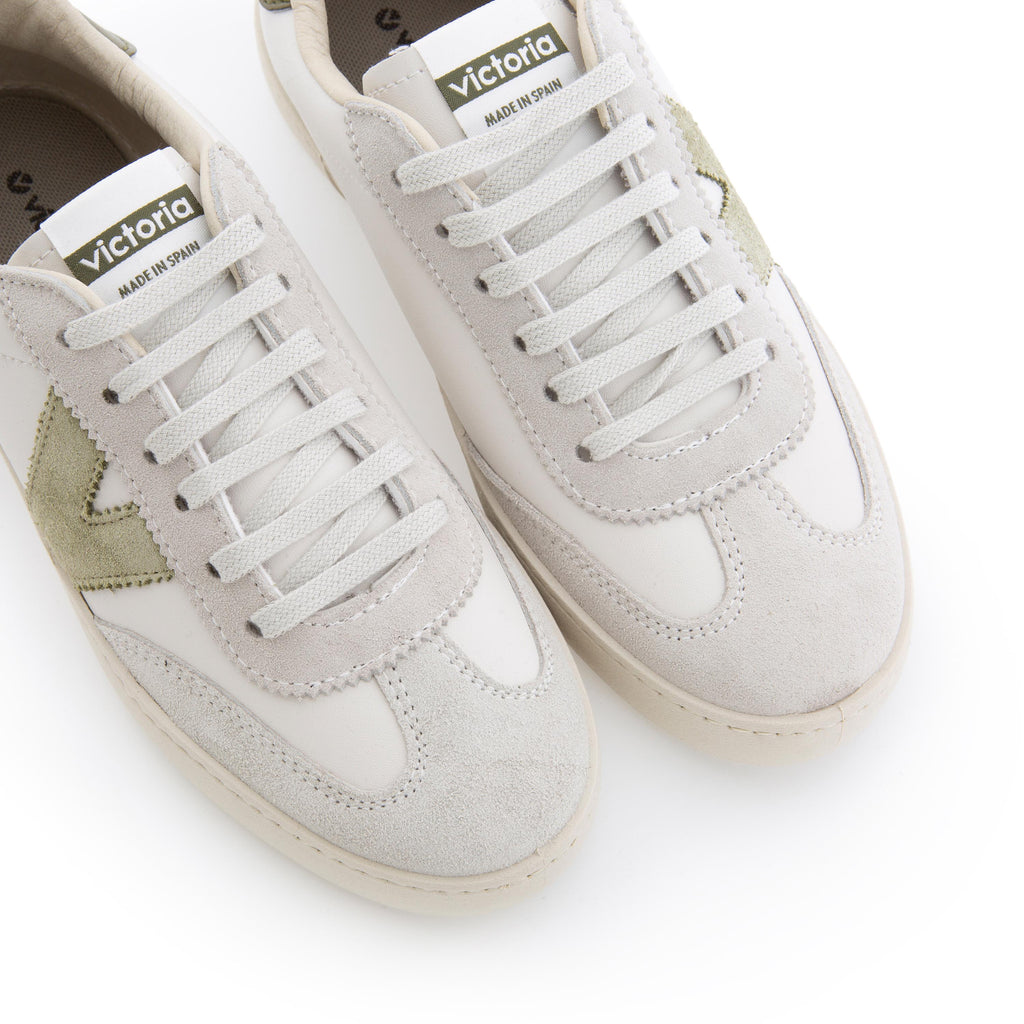 Deportiva blanco/kaki con cordón 1126184 de Victoria - 1126184-435-6.jpg