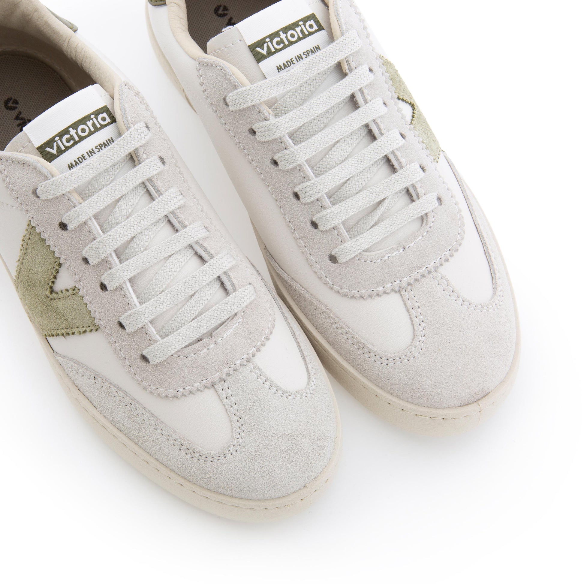 Deportiva blanco/kaki con cordón 1126184 de Victoria - 1126184-435-6.jpg