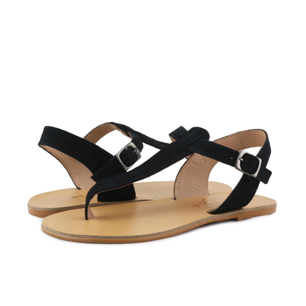 Sandalia plana ante negro con hebilla 1177 Pepa&Cris - 1177-31-2.jpg