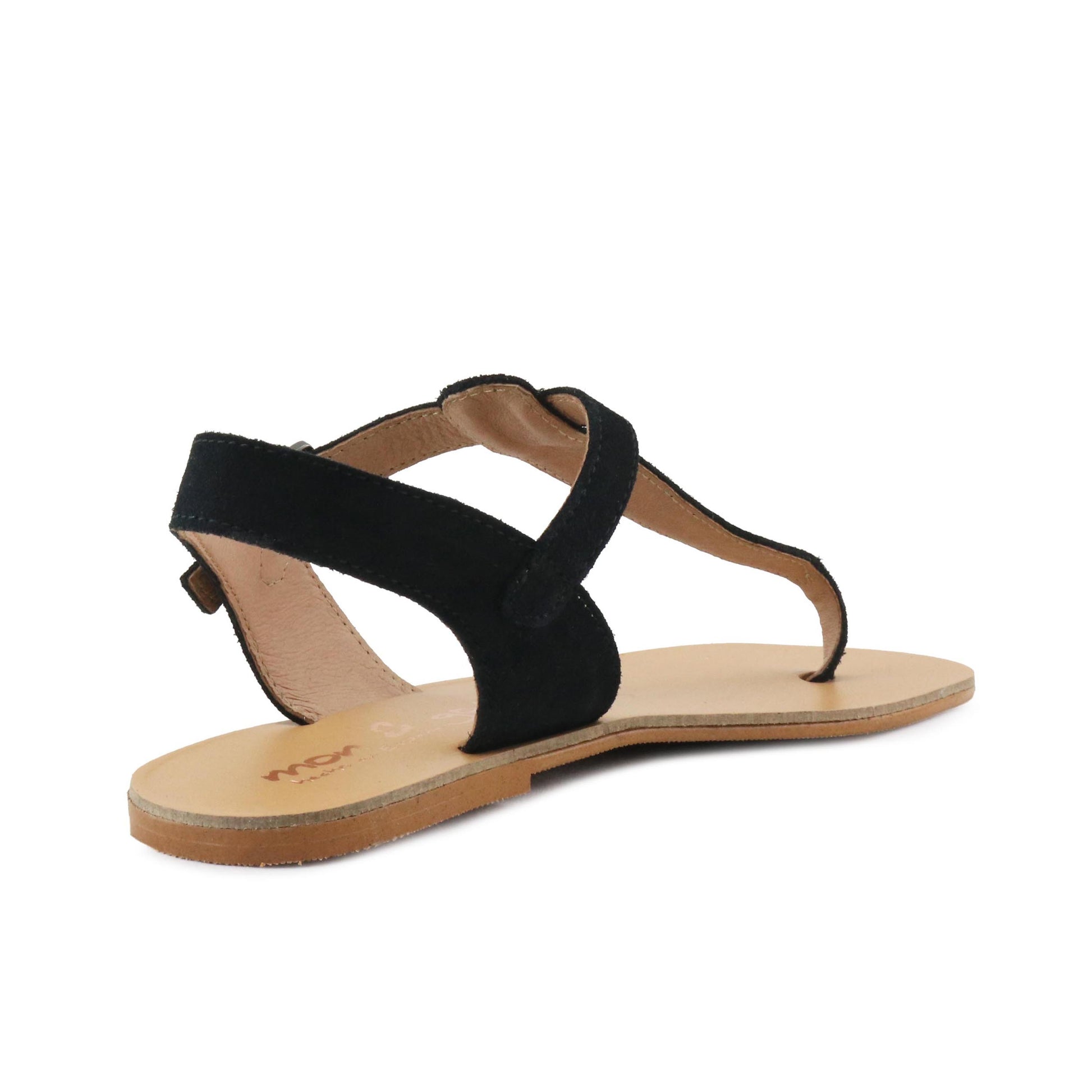 Sandalia plana ante negro con hebilla 1177 Pepa&Cris - 1177-31-3.jpg