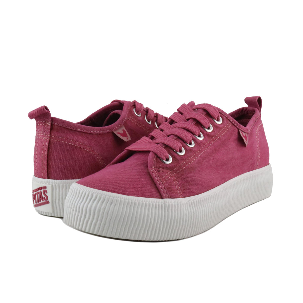 Zapatilla frambuesa con cordón 11UNO Walk in Pitas - 11UNO-107-2.jpg