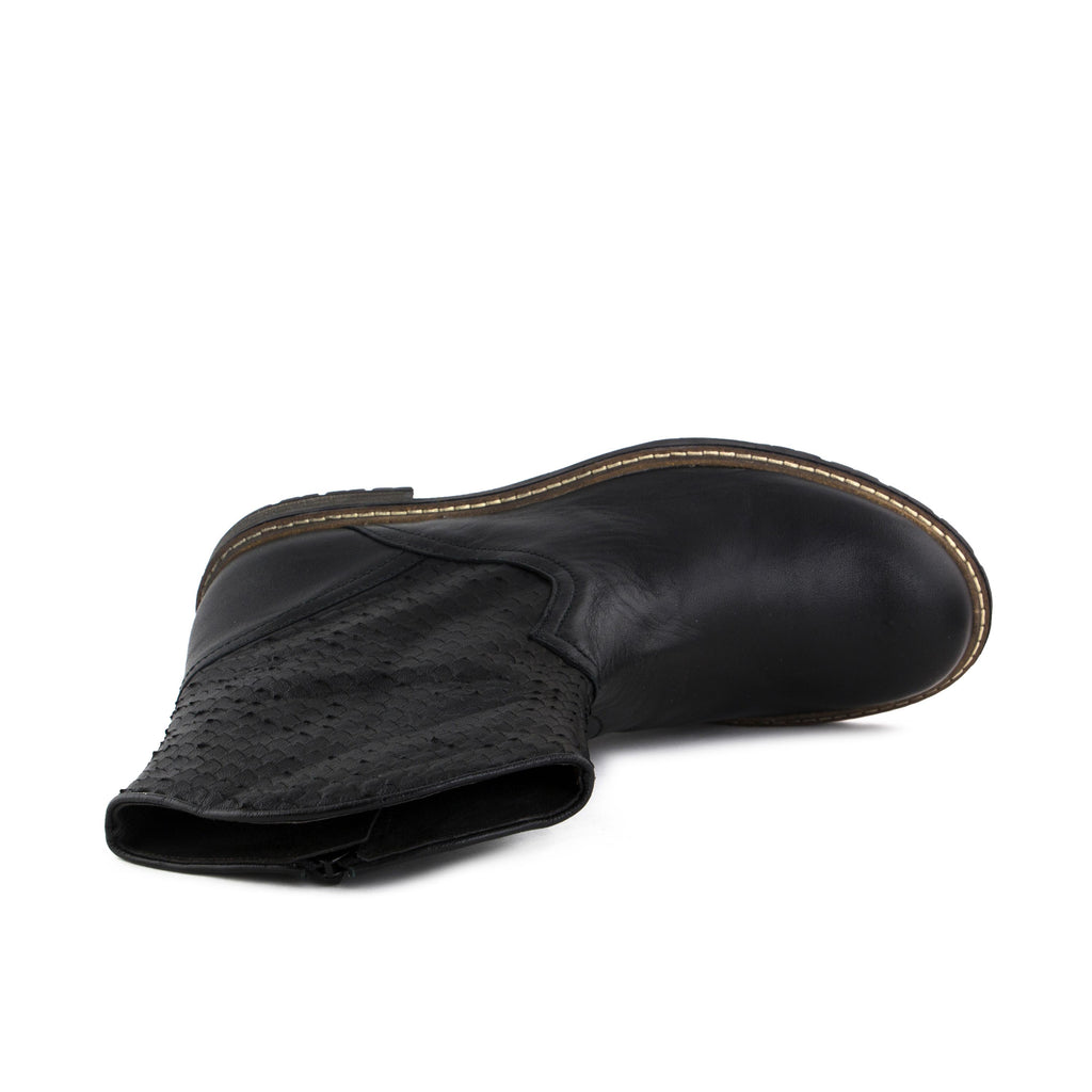 Botín cowboy negro con cremallera 16523A de Jeromín - 16523A-20-6.jpg