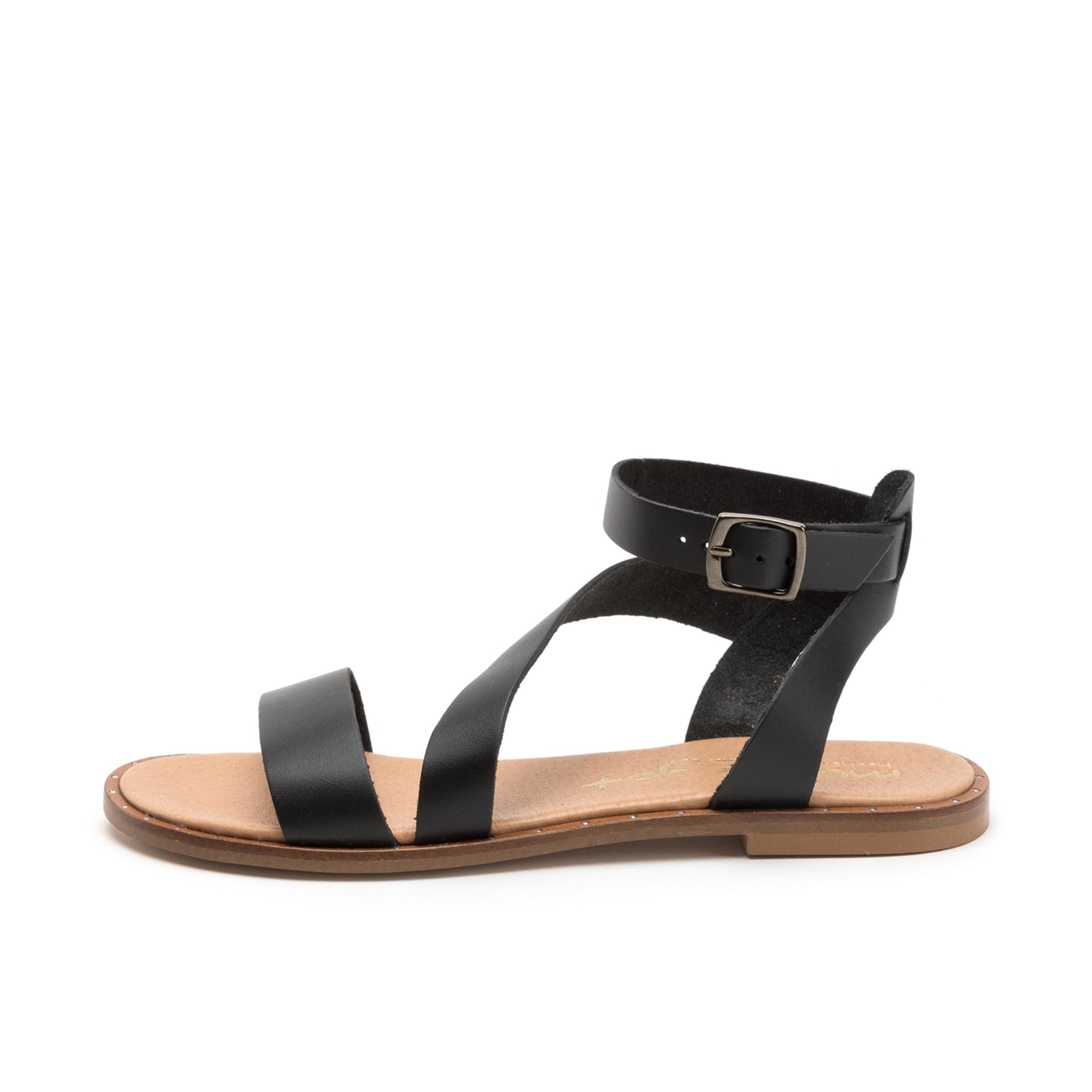 Sandalia plana negro con hebilla 1251 de Pepa & Cris - 1251-20-1.jpg