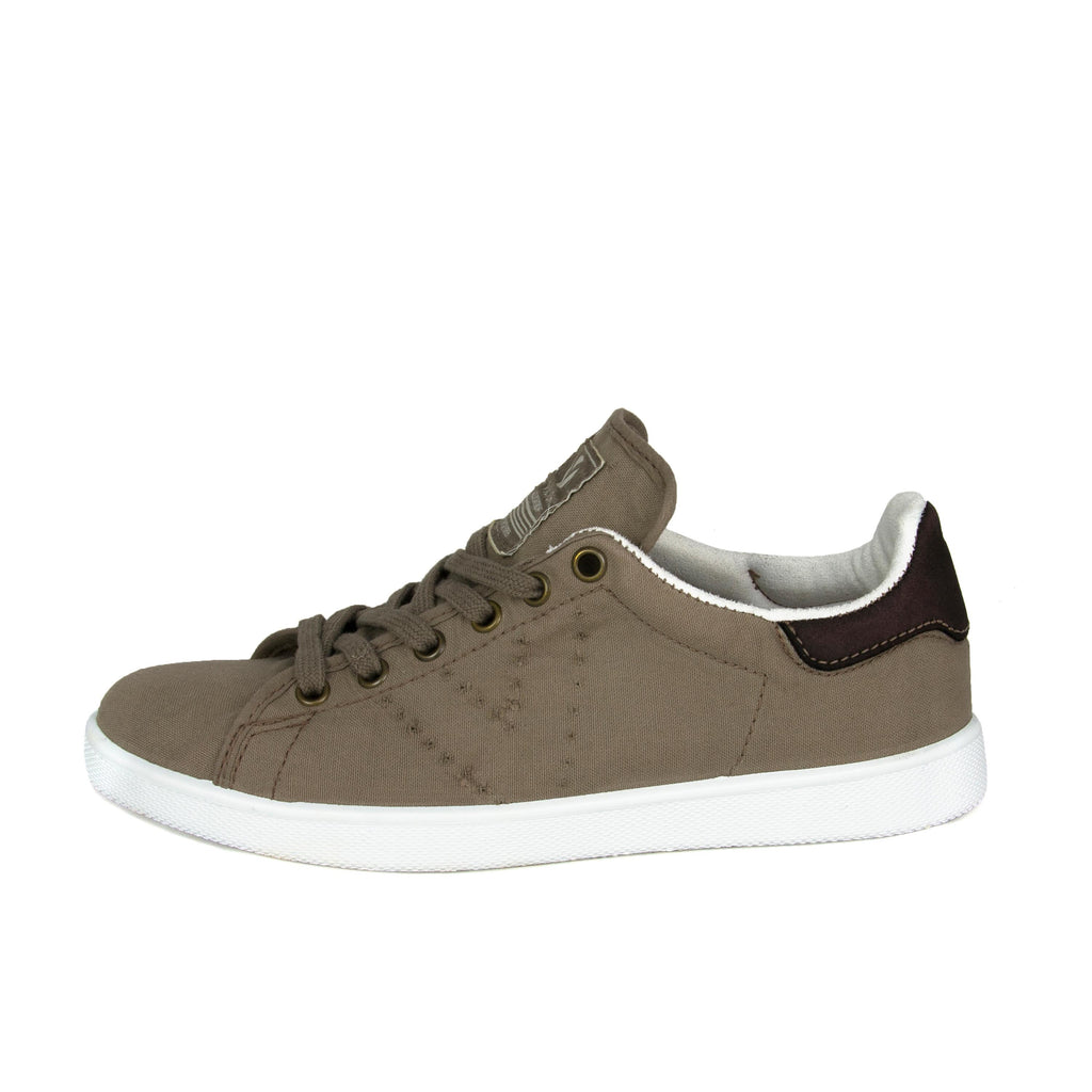 Zapatilla casual taupe con cordón 12550 de Victoria - 12550-115-1.jpg