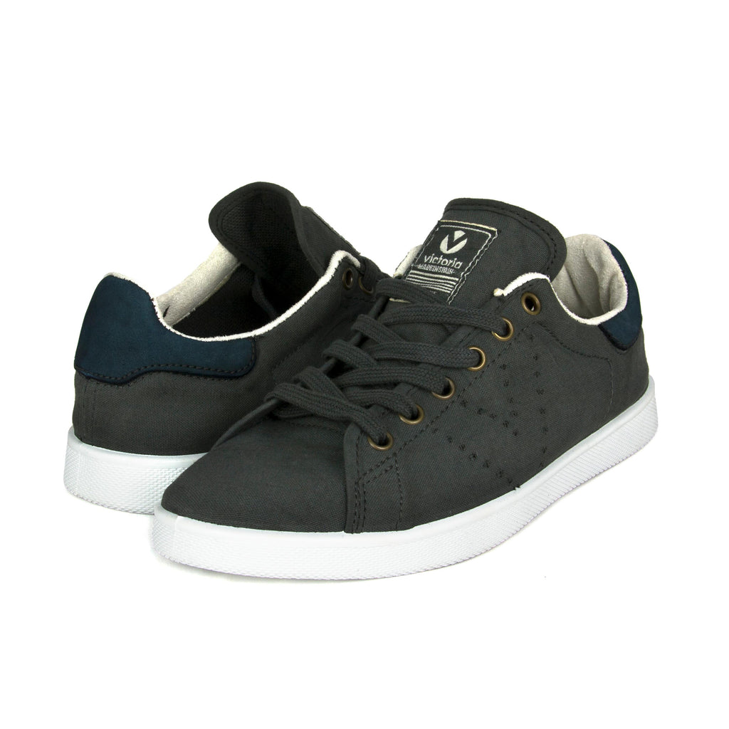 Zapatilla casual plomo con cordón 12550 de Victoria - 12550-141-2.jpg