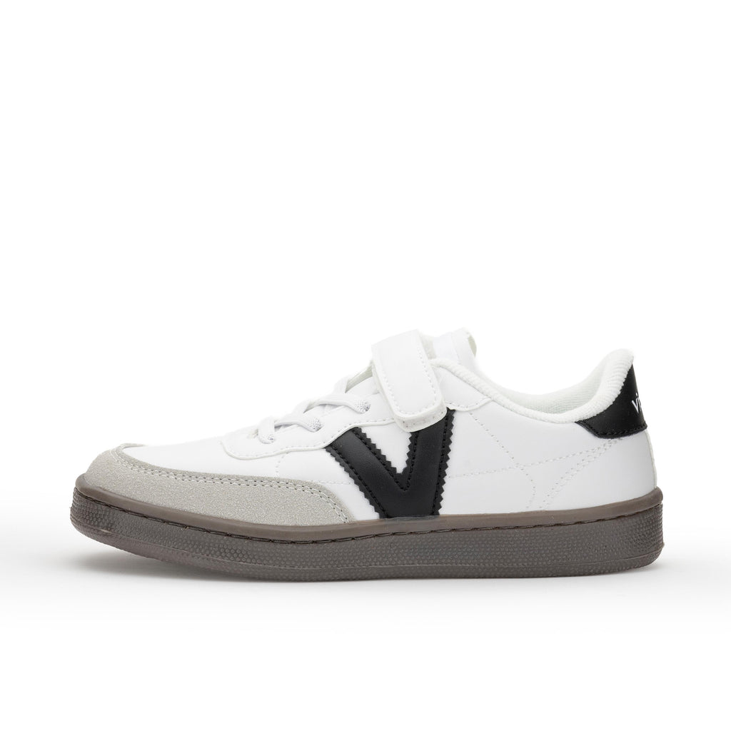 Deportiva blanco/negro con cordón y velcro 1256100 Victoria - 1256100-385-1.jpg