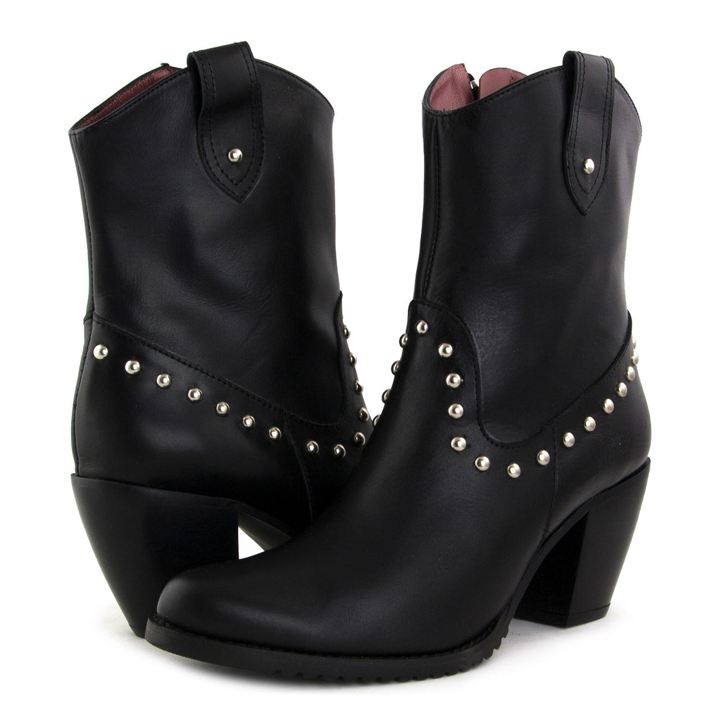 Botín con tacón negro con cremallera 1452 de Joni - 1452-20-2.jpg