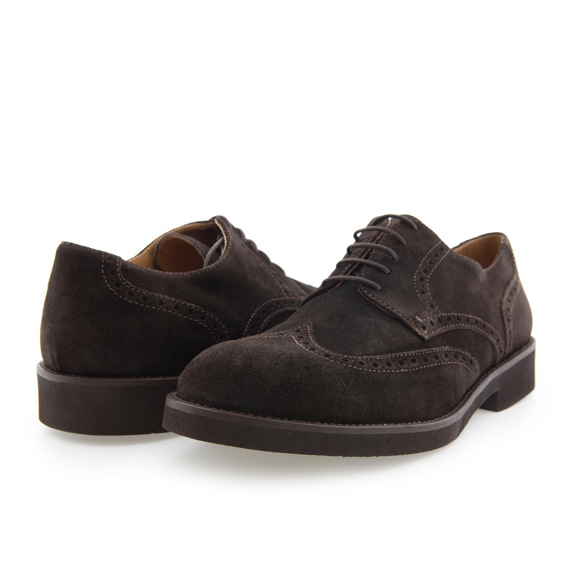 Blucher picado elegante ante marrón con cordón 1359 Pielsa - 1359-26-2.jpg