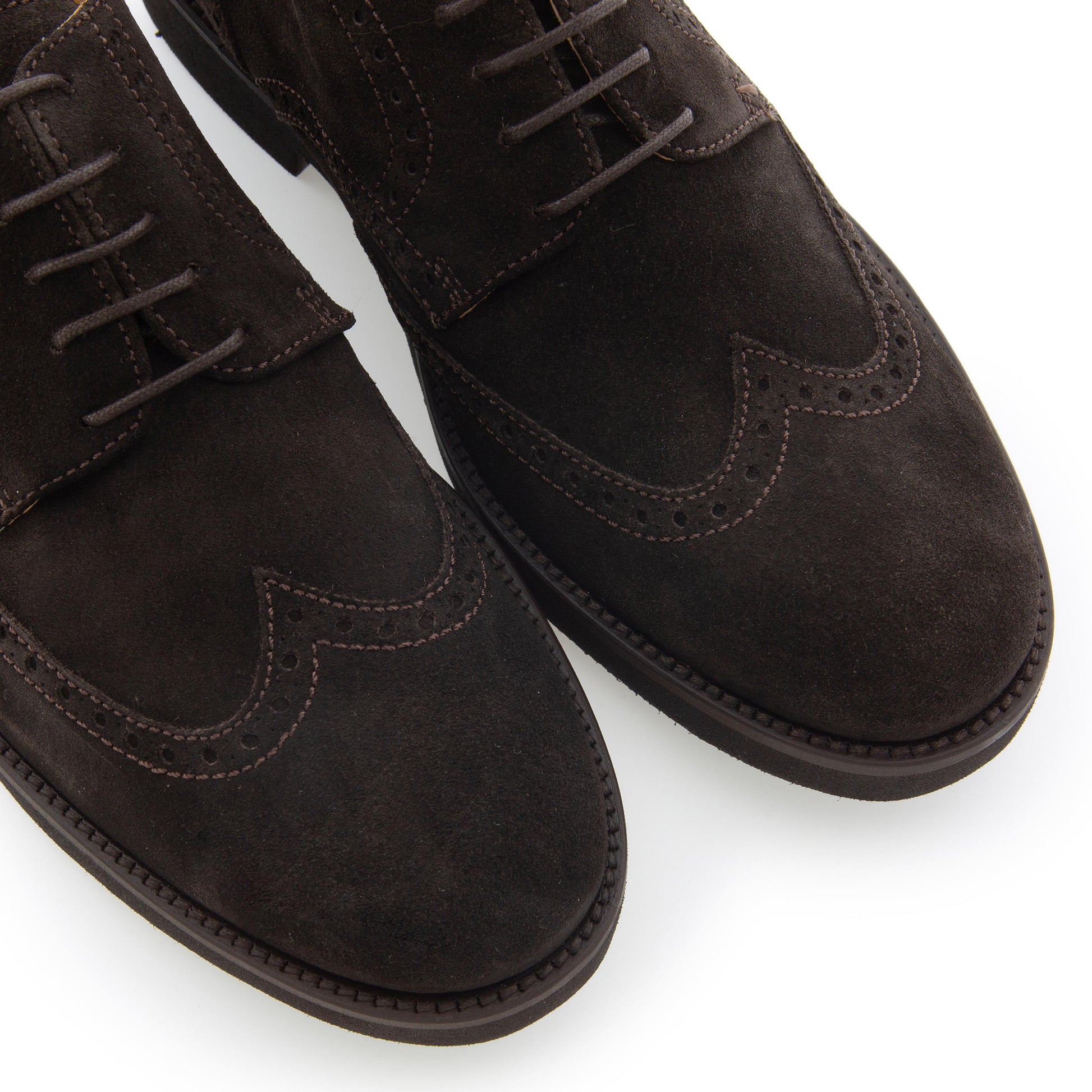 Blucher picado elegante ante marrón con cordón 1359 Pielsa - 1359-26-6.jpg