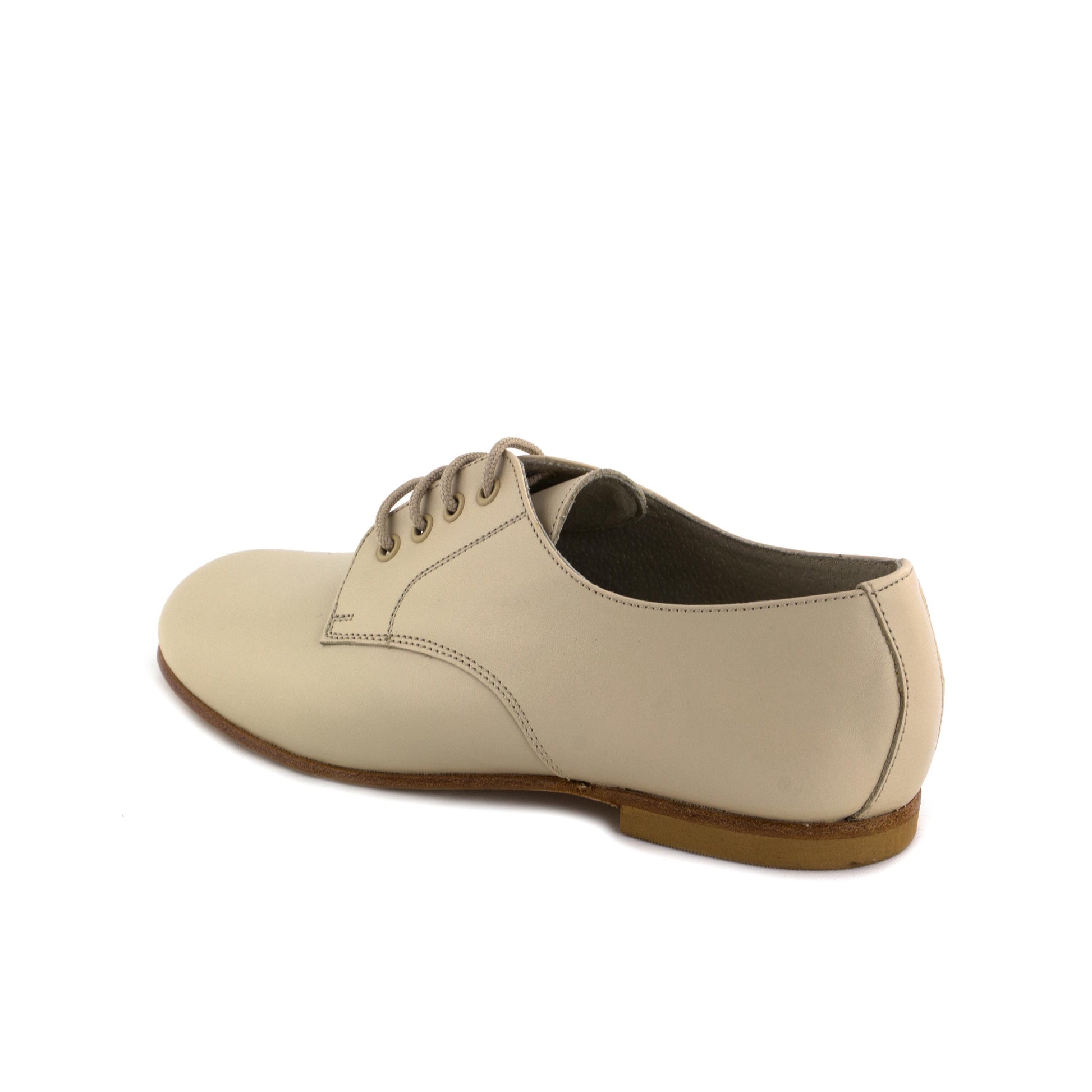 Blucher liso beige oscuro con cordón S141-00 Jeromín - S141-00-0C-4.jpg