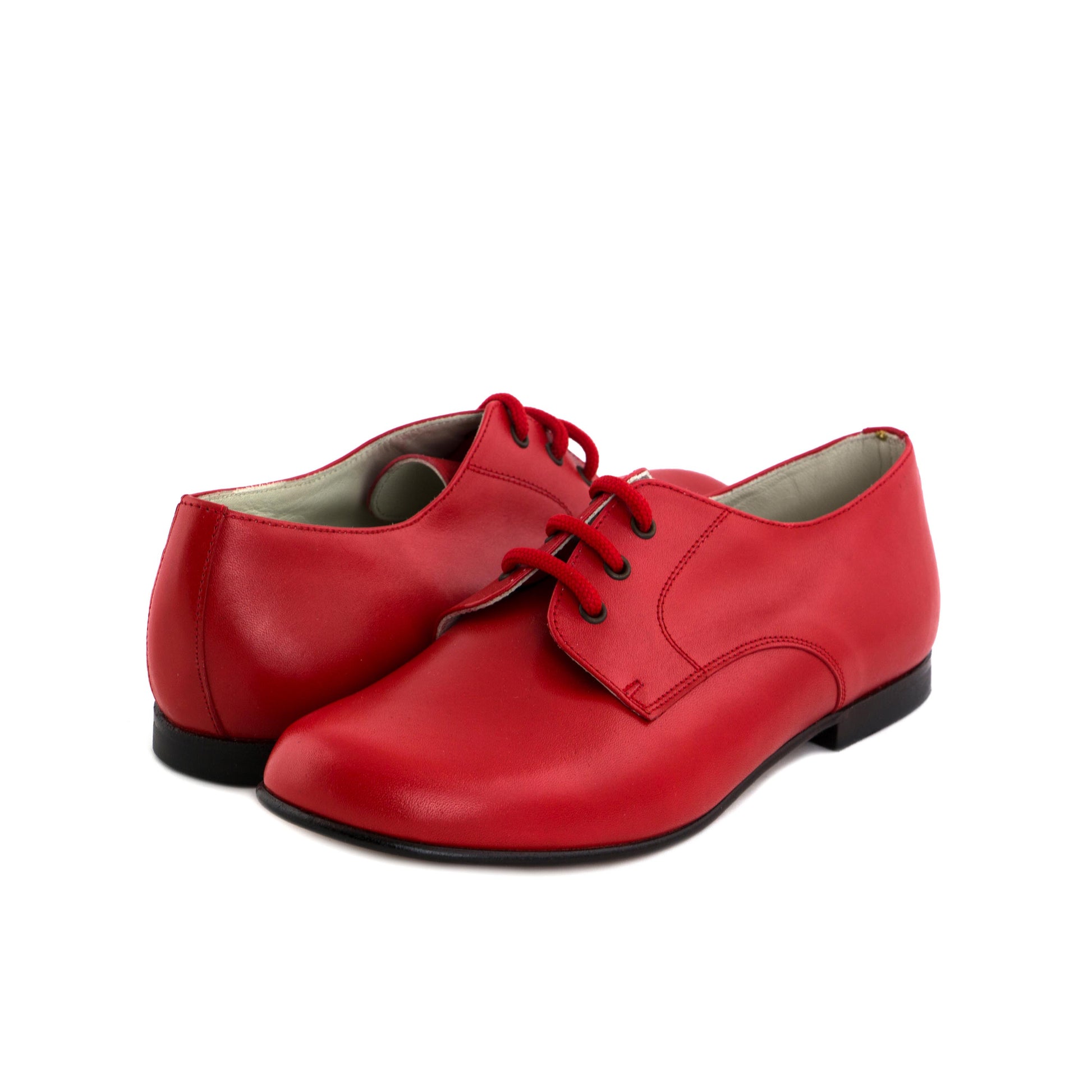 Blucher liso elegante rojo con cordón S141-00 Jeromín - S141-00-11-2.jpg