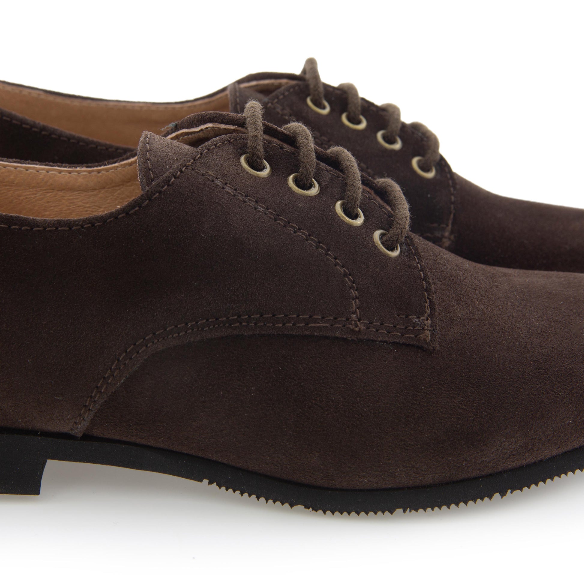 Blucher liso elegante ante marrón con cordón 141-00 Jeromín - 141-00-26C-5.jpg