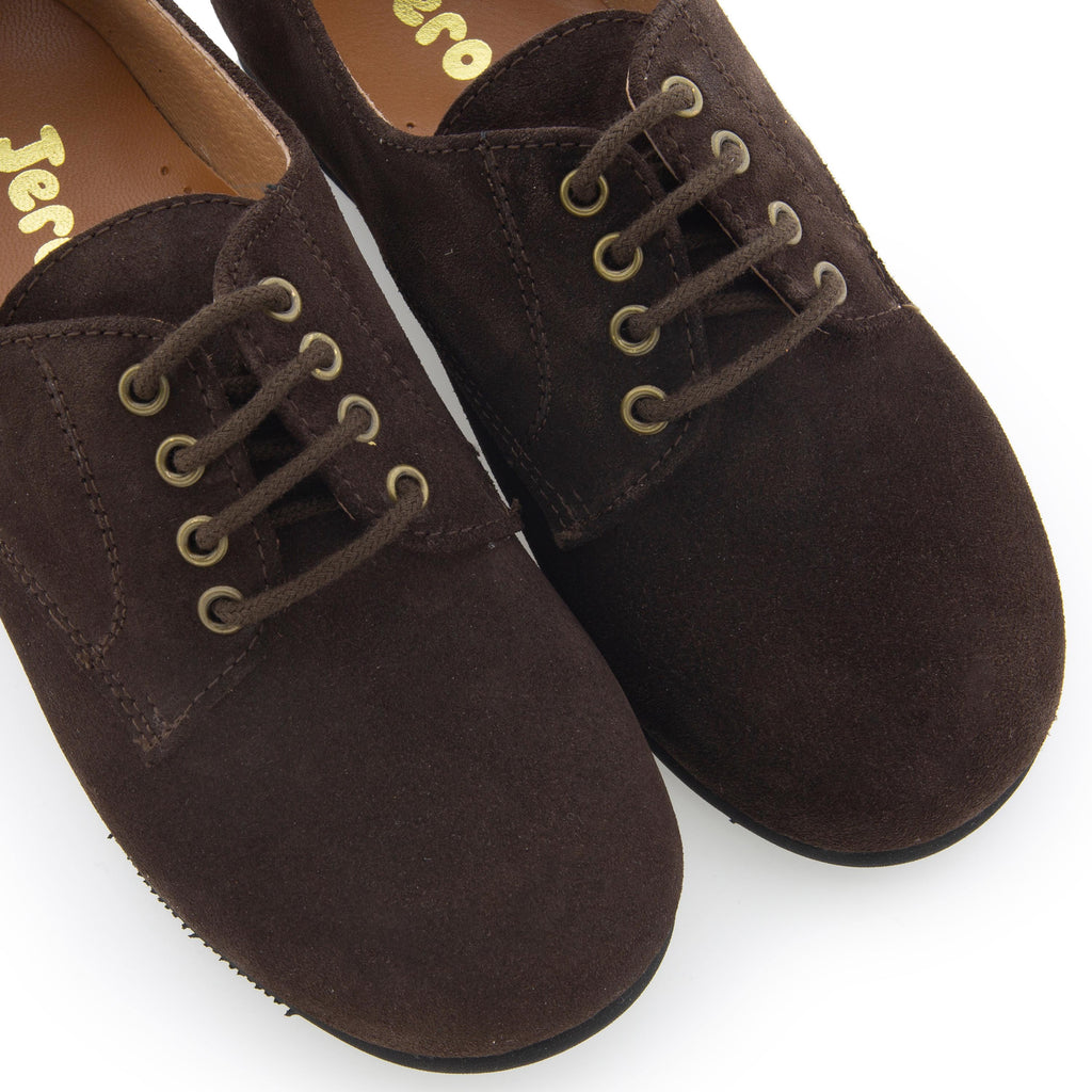Blucher liso elegante ante marrón con cordón 141-00 Jeromín - 141-00-26C-6.jpg