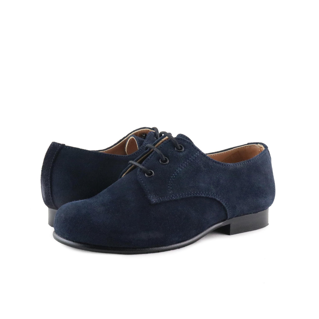 Blucher liso elegante ante azul con cordón 141-00 Jeromín - 141-00-27C-2.jpg