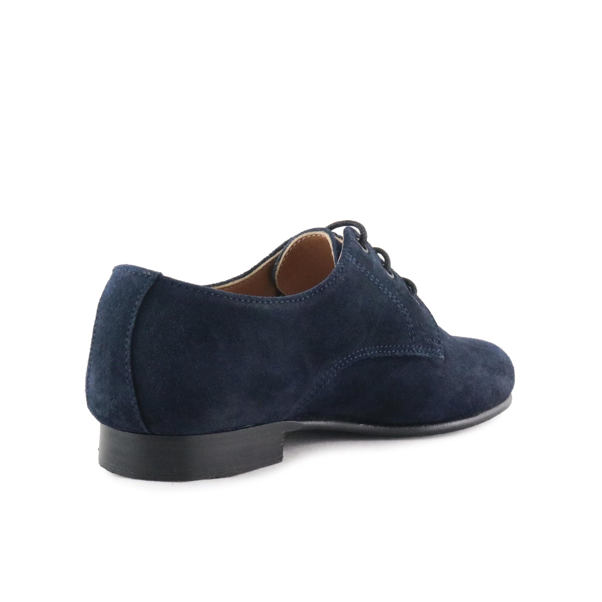 Blucher liso elegante ante azul con cordón 141-00 Jeromín - 141-00-27C-3.jpg