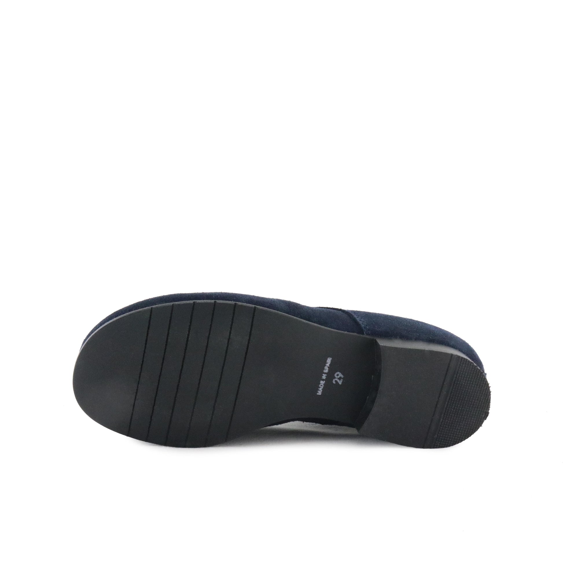 Blucher liso elegante ante azul con cordón 141-00 Jeromín - 141-00-27C-4.jpg