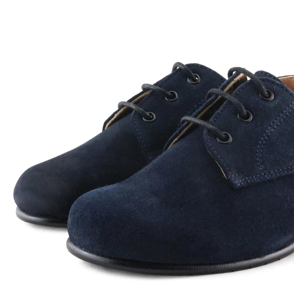 Blucher liso elegante ante azul con cordón 141-00 Jeromín - 141-00-27C-6.jpg