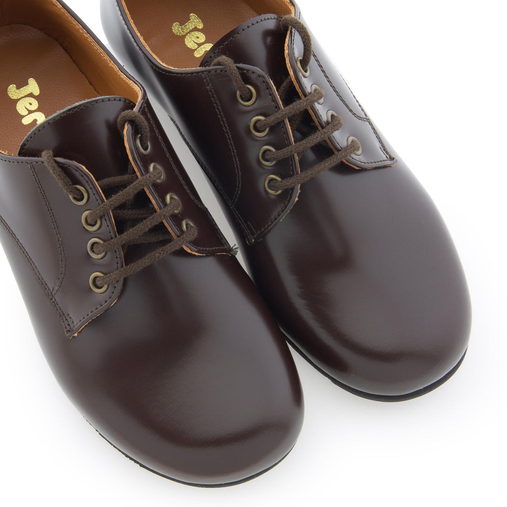 Blucher liso elegante flo marrón con cordón 141-00 Jeromín - 141-00-2C-6.jpg