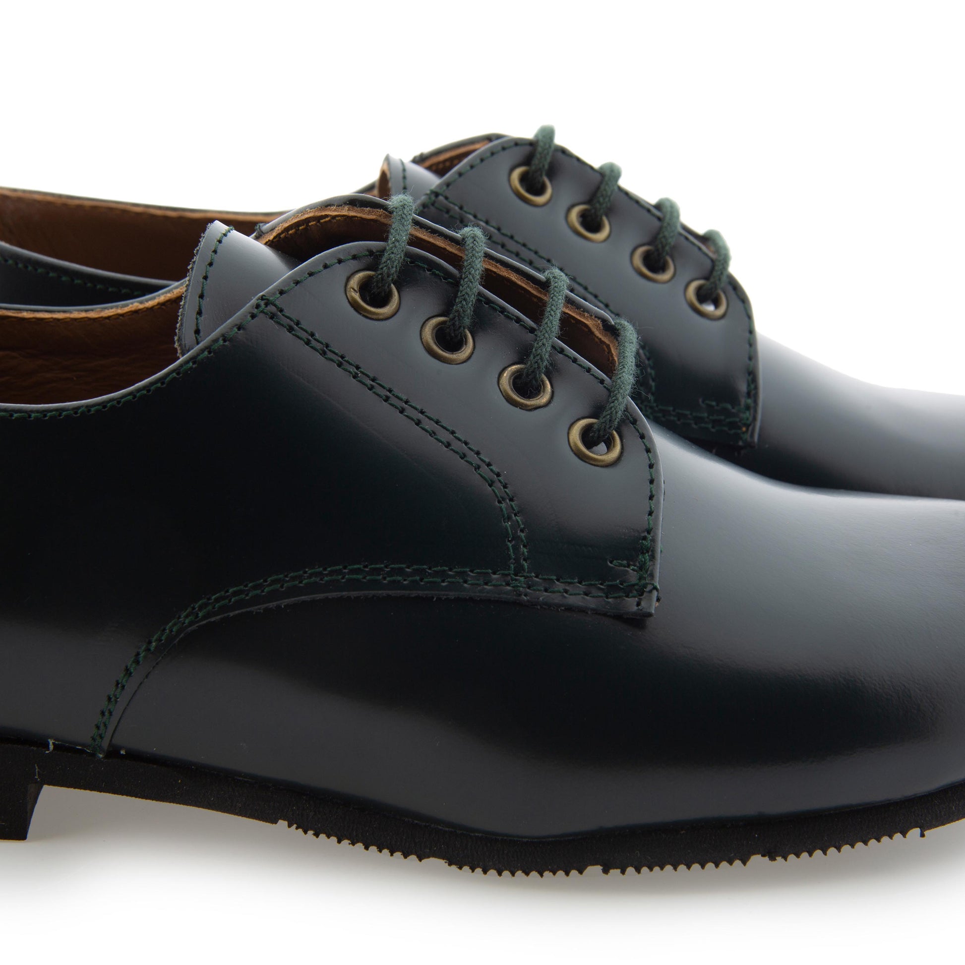 Blucher liso elegante flo verde con cordón 141-00 Jeromín - 141-00-3C-5.jpg