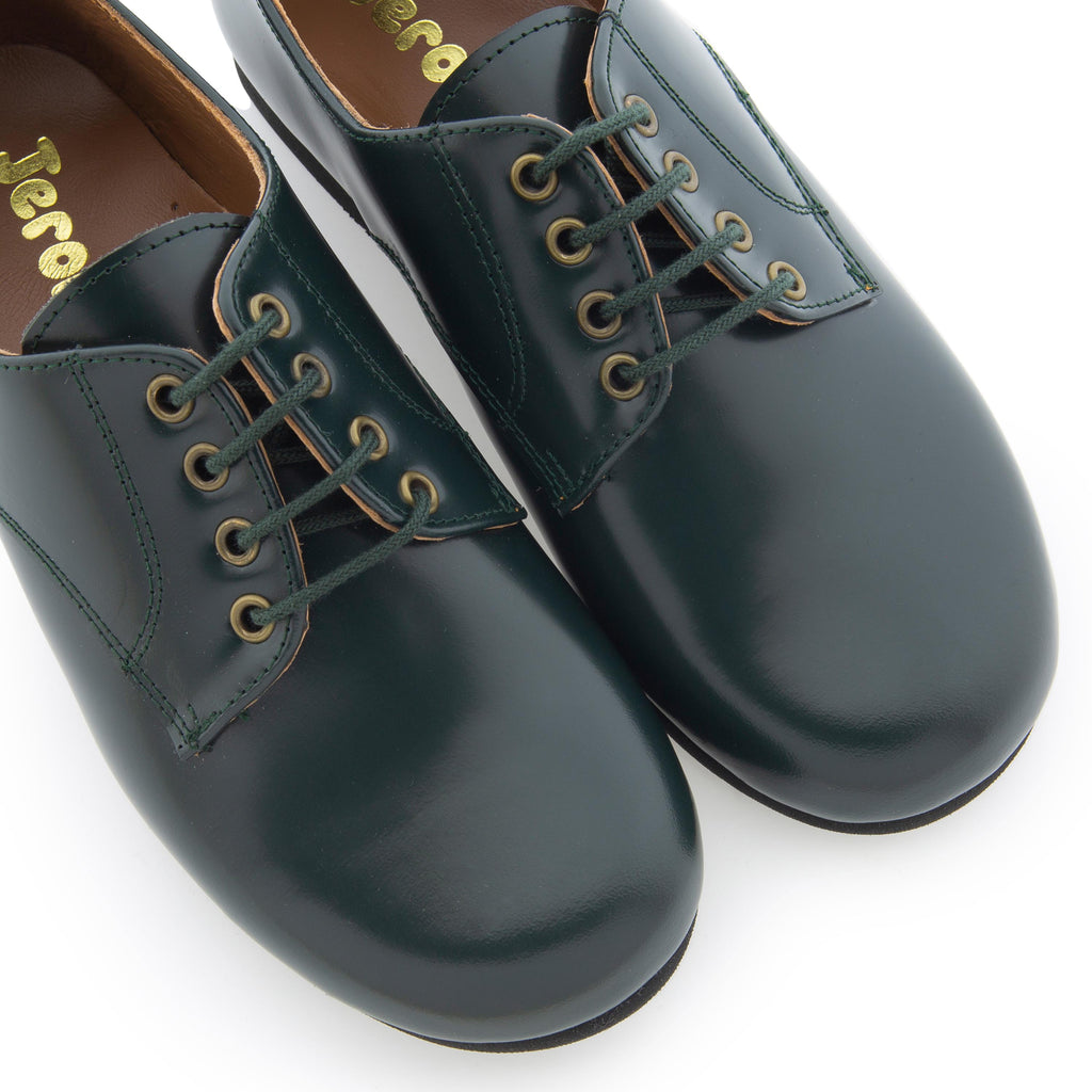 Blucher liso elegante flo verde con cordón 141-00 Jeromín - 141-00-3C-6.jpg