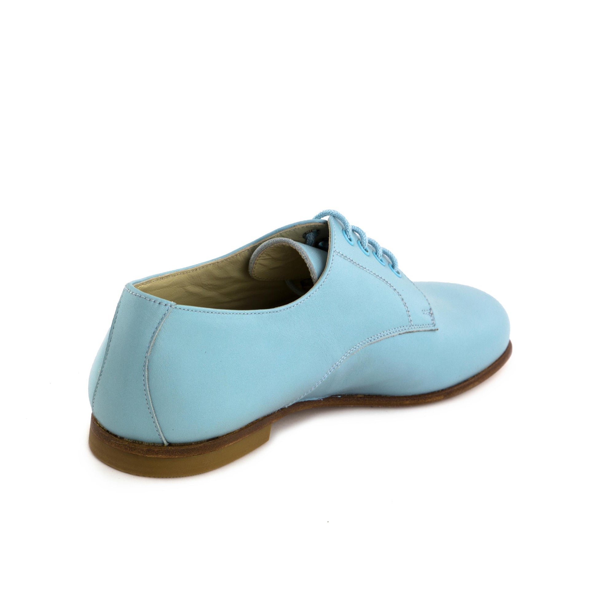 Blucher liso elegante celeste con cordón S141-00 Jeromín - S141-00-8C-3.jpg
