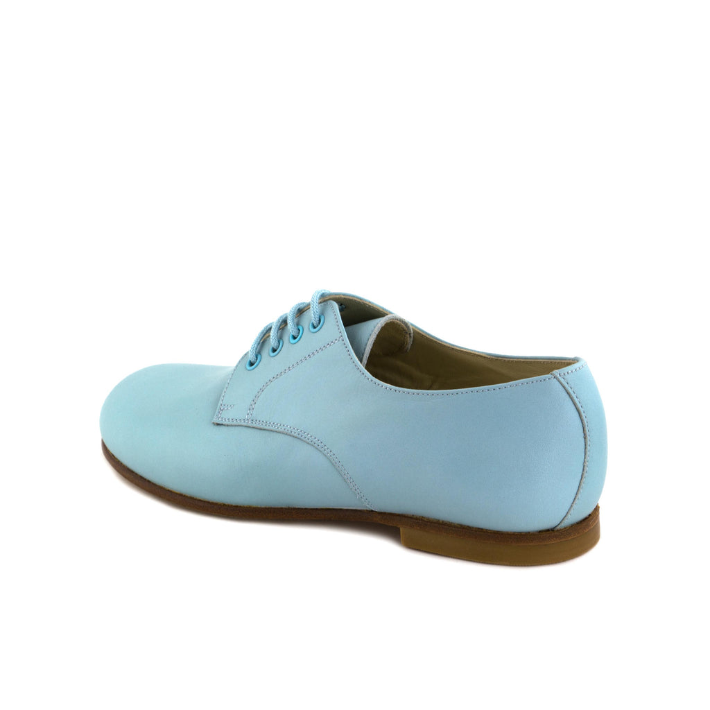 Blucher liso elegante celeste con cordón S141-00 Jeromín - S141-00-8C-4.jpg