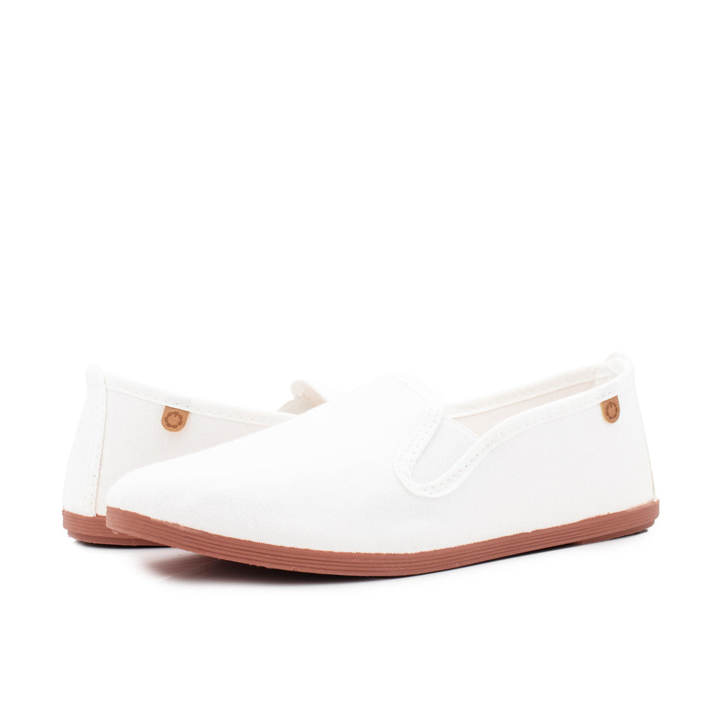 Zapatilla de casa cerrada blanco de elástico 14379 La Cadena - 14379-30-2.jpg