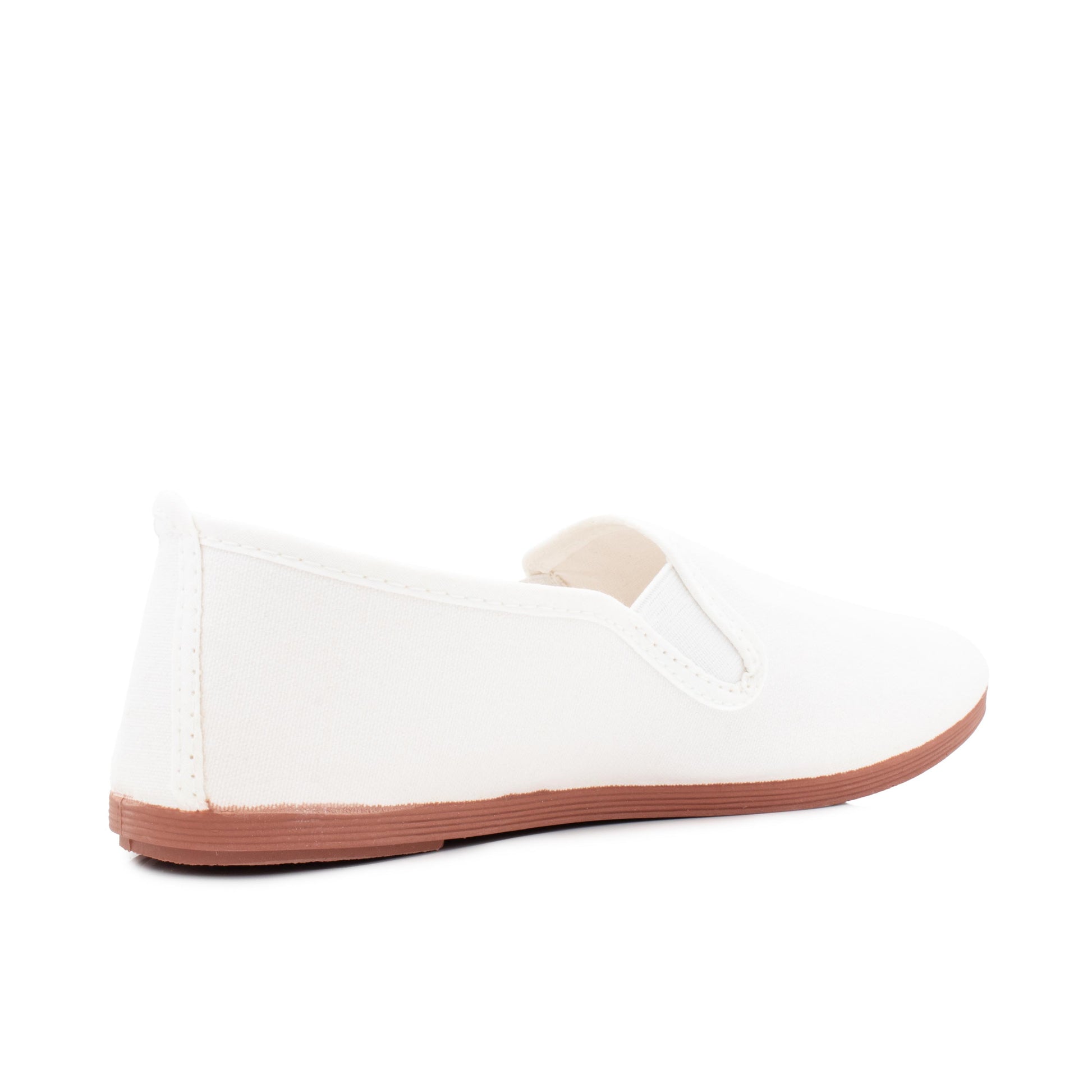 Zapatilla de casa cerrada blanco de elástico 14379 La Cadena - 14379-30-3.jpg