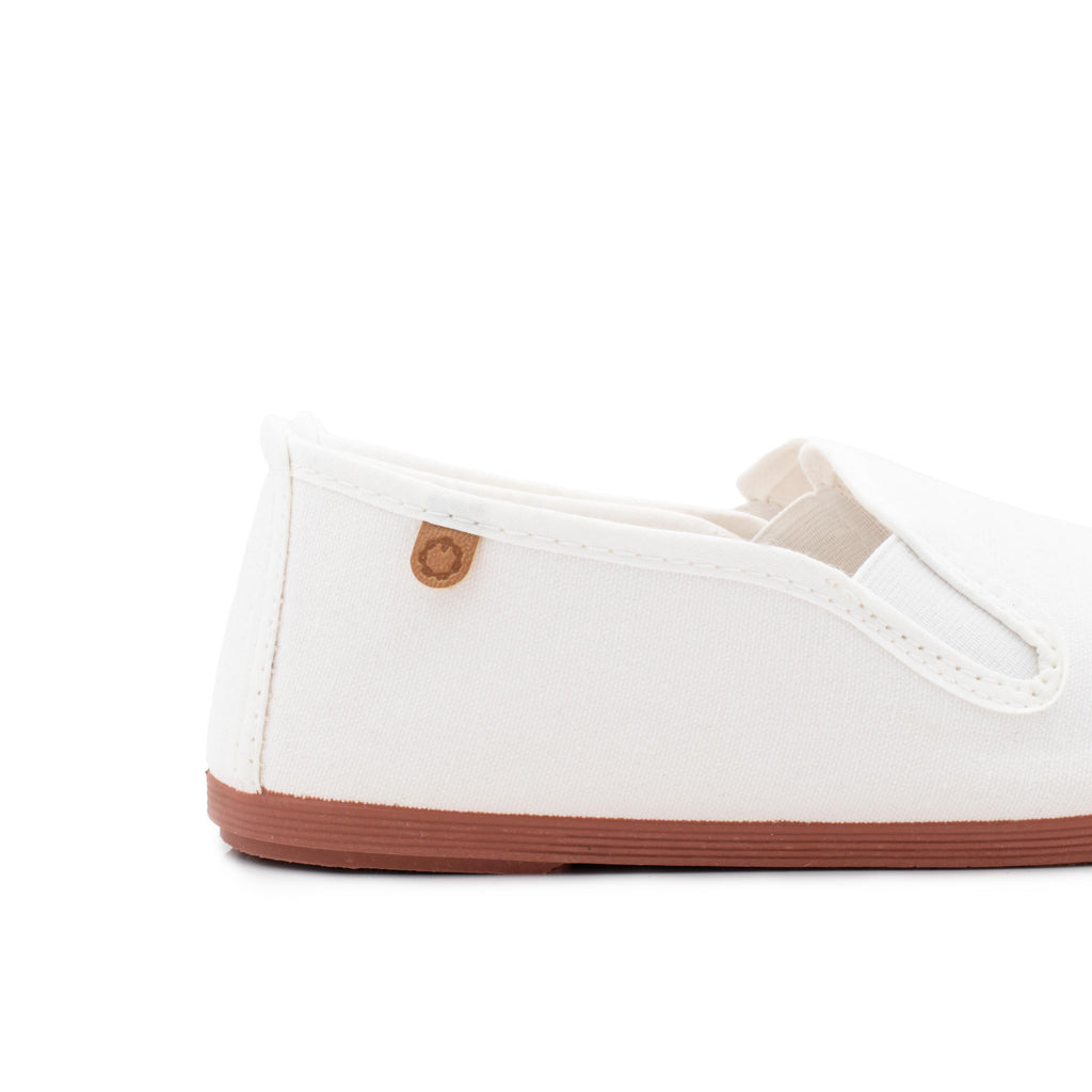 Zapatilla de casa cerrada blanco de elástico 14379 La Cadena - 14379-30-5.jpg