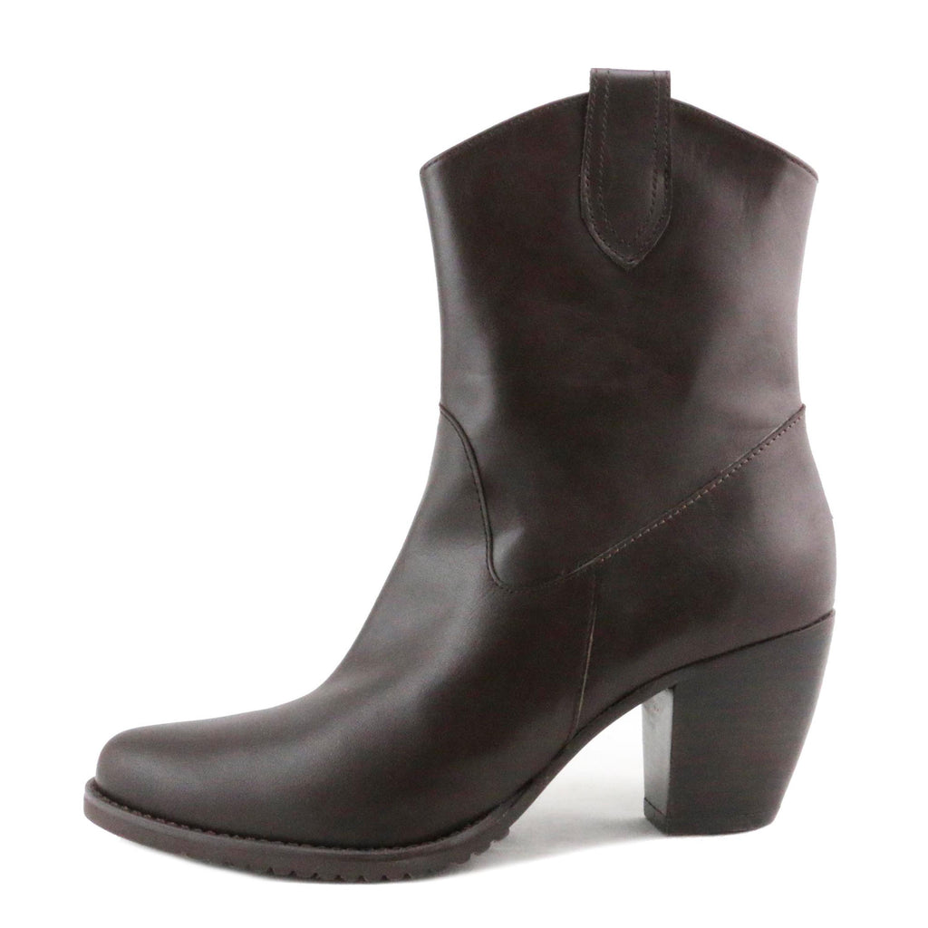 Botín con tacón marrón con cremallera 1452 de Joni - 1452-12-1.jpg